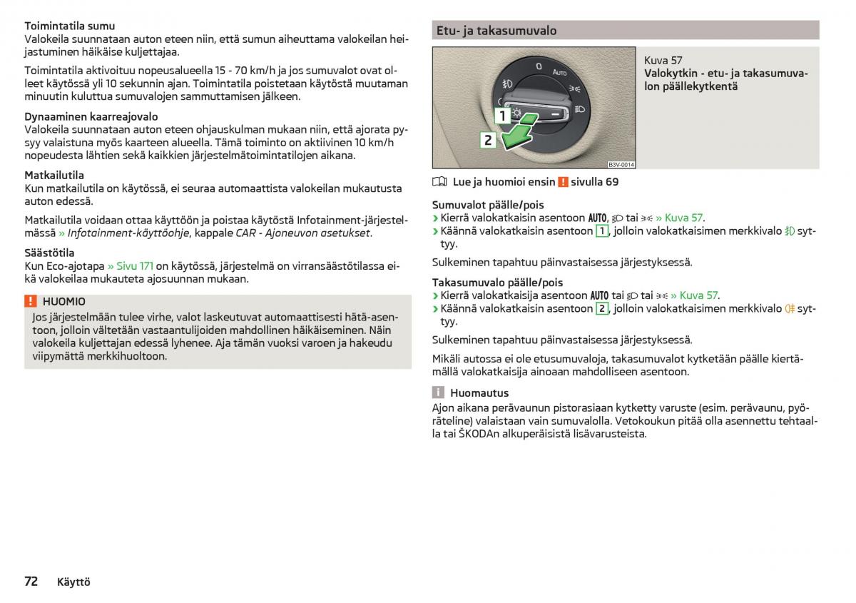 Skoda Superb III 3 omistajan kasikirja / page 74