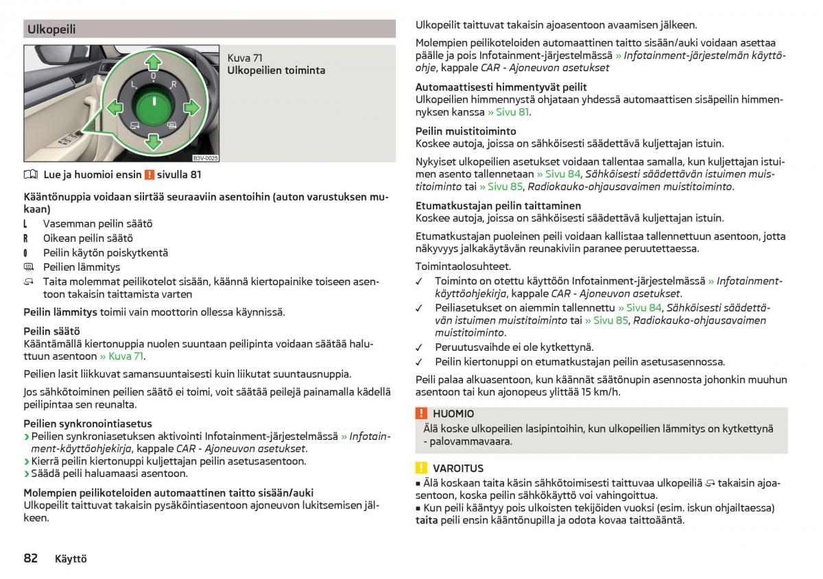 Skoda Superb III 3 omistajan kasikirja / page 84