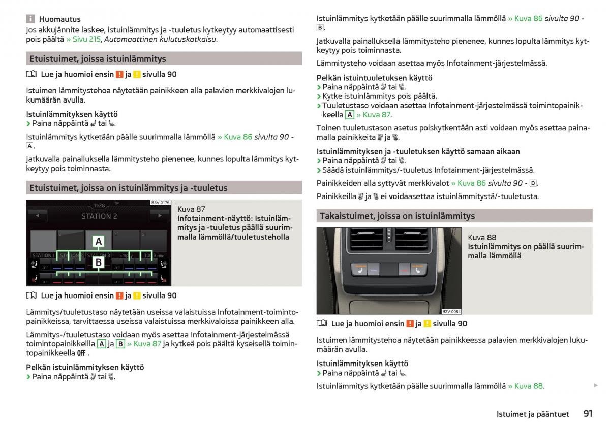 Skoda Superb III 3 omistajan kasikirja / page 93