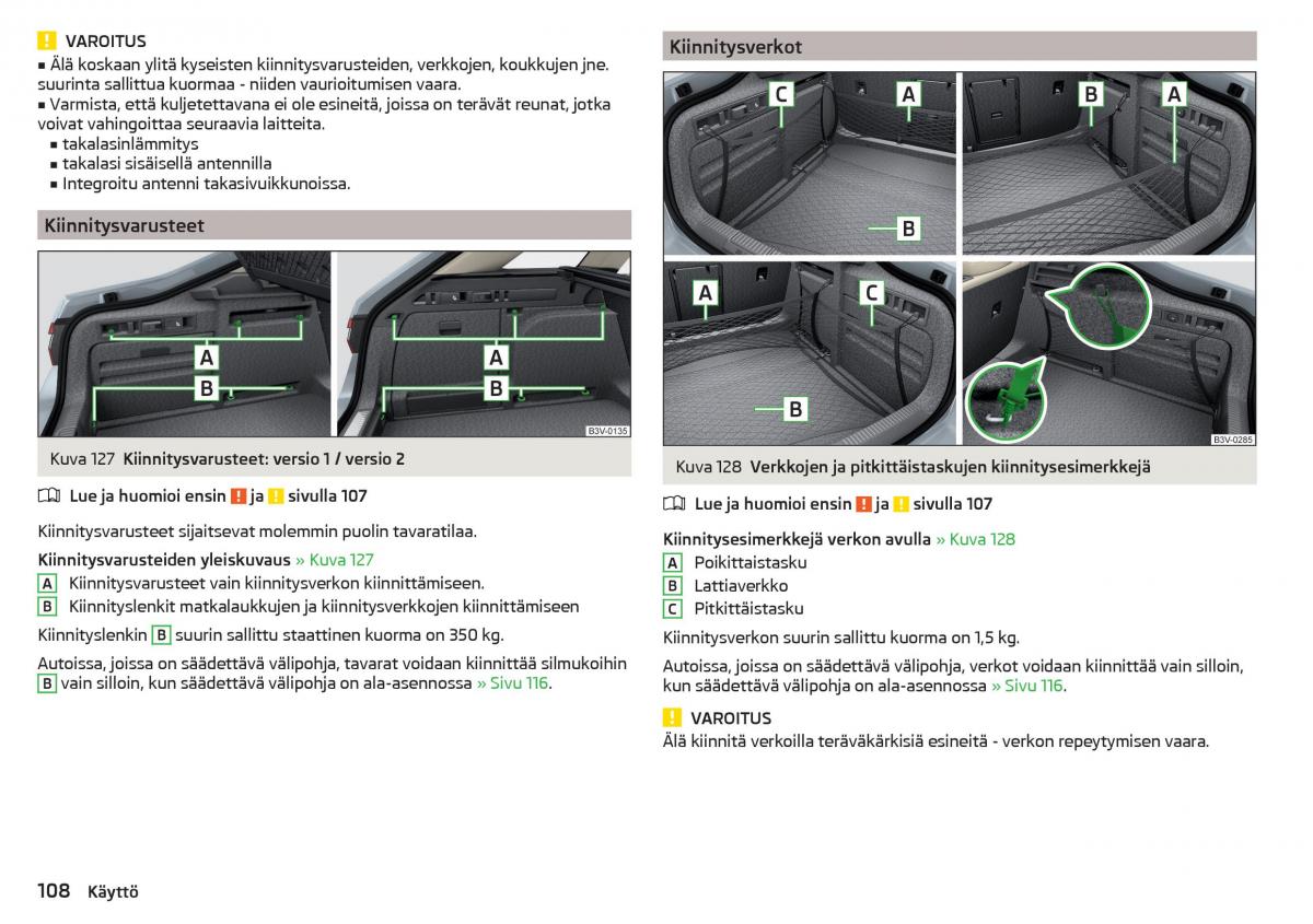 Skoda Superb III 3 omistajan kasikirja / page 110