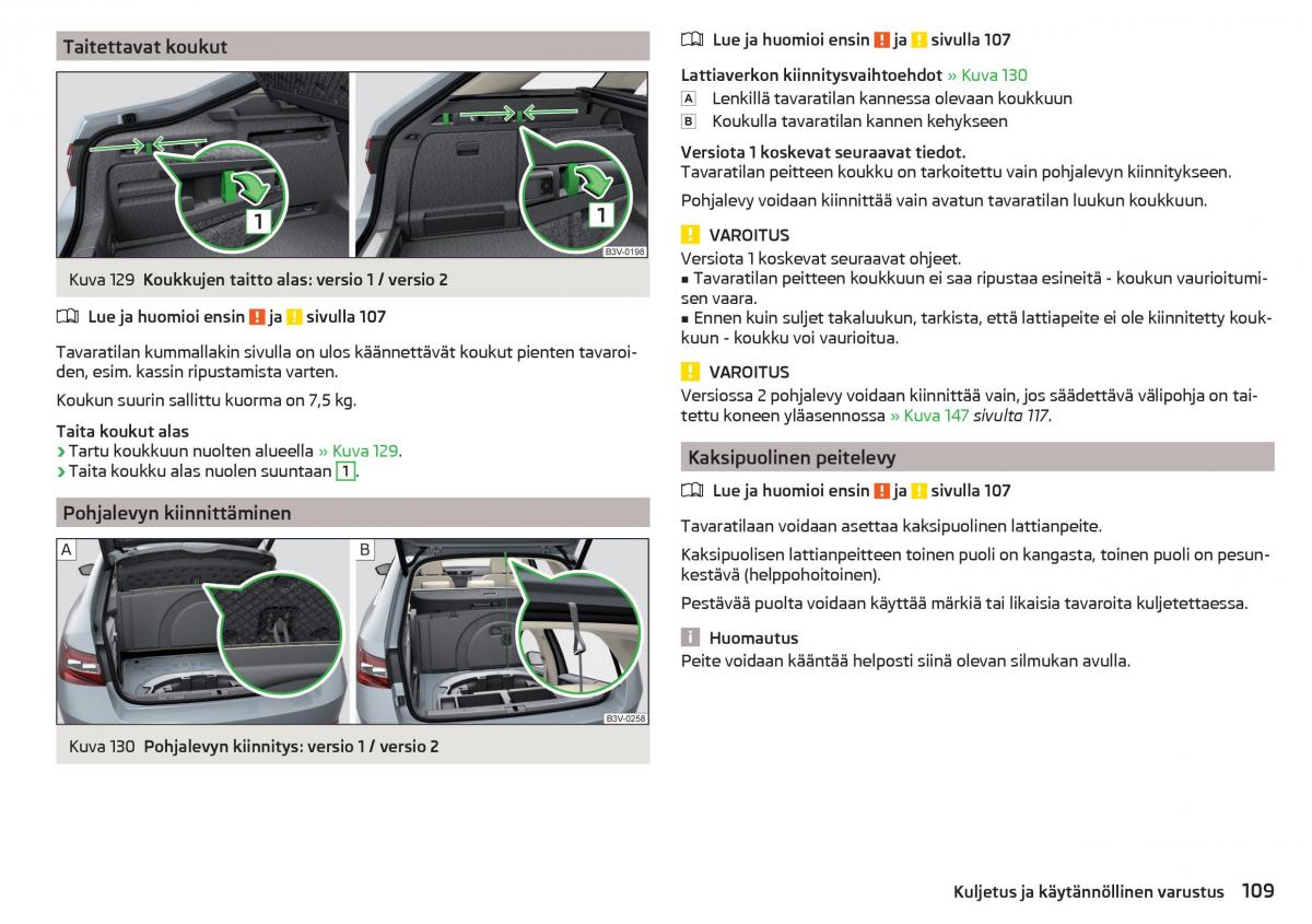 Skoda Superb III 3 omistajan kasikirja / page 111