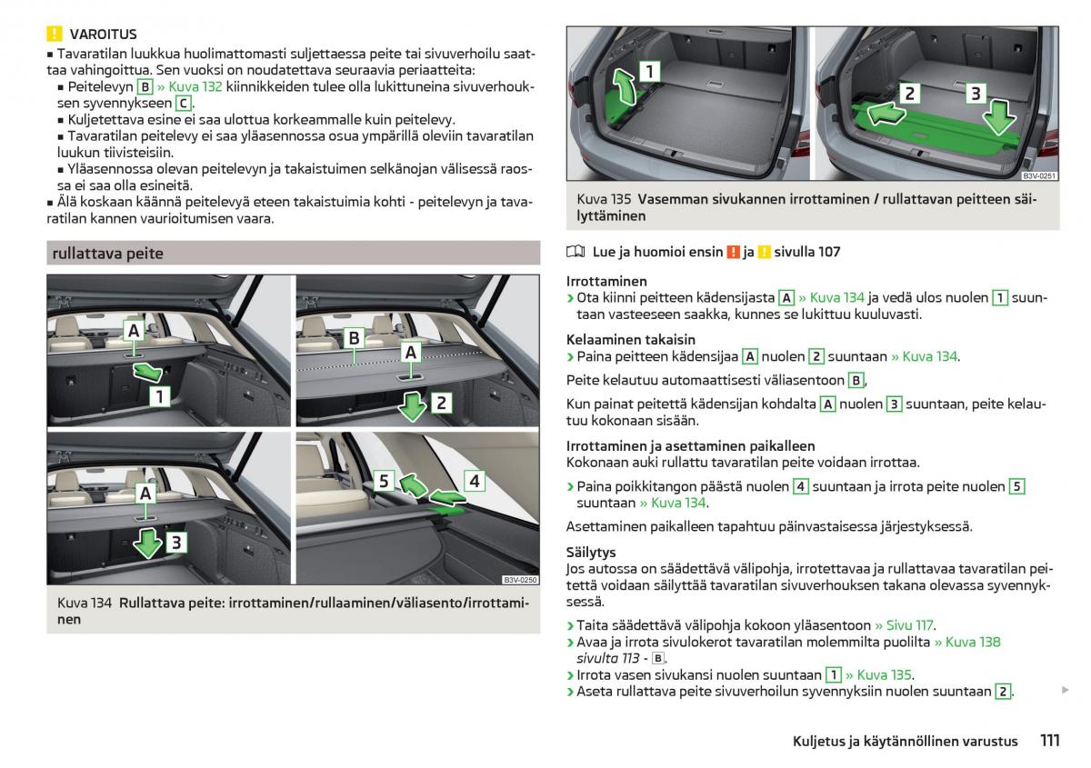 Skoda Superb III 3 omistajan kasikirja / page 113