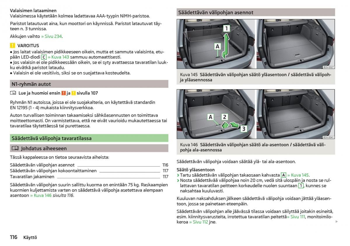 Skoda Superb III 3 omistajan kasikirja / page 118