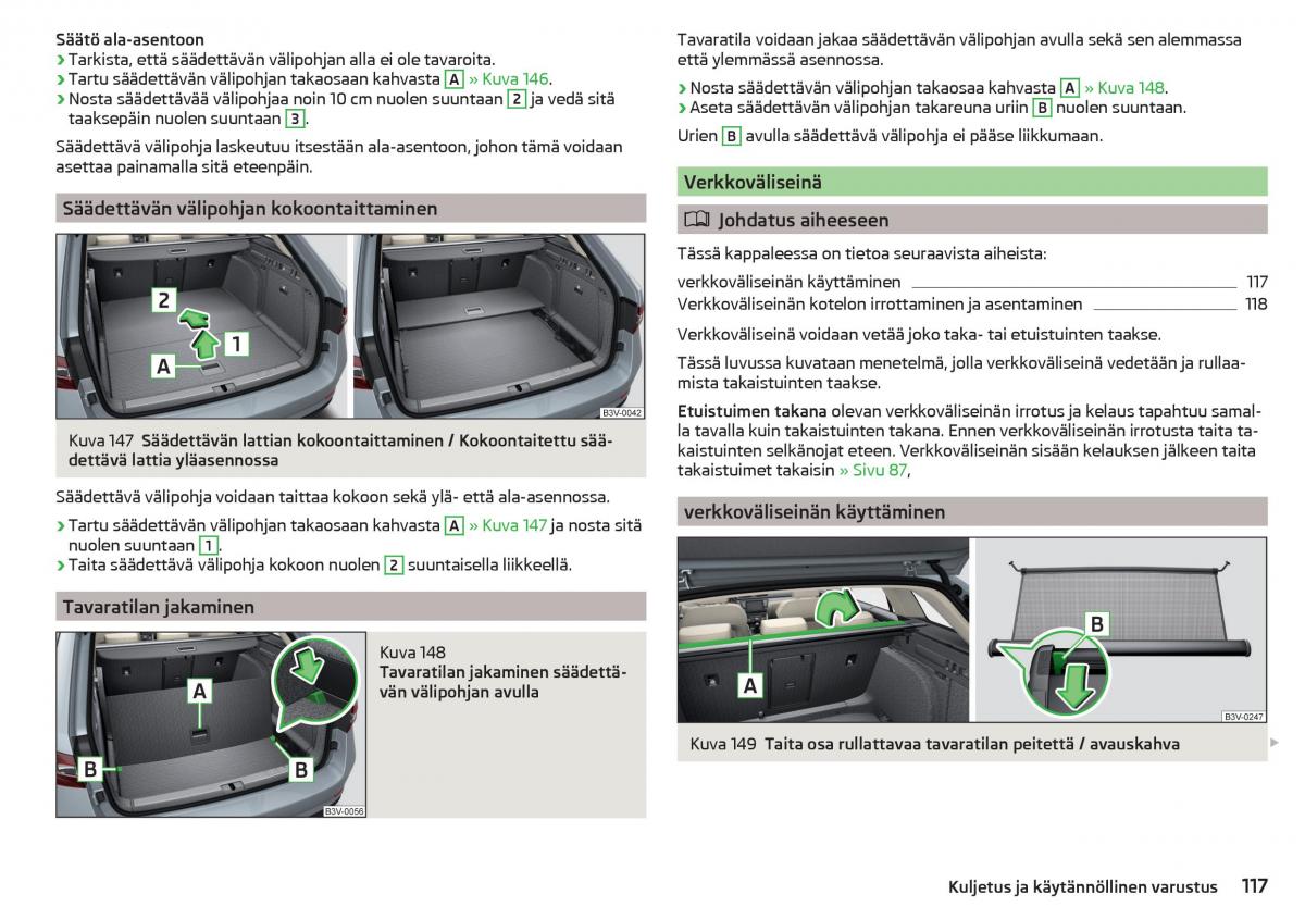 Skoda Superb III 3 omistajan kasikirja / page 119