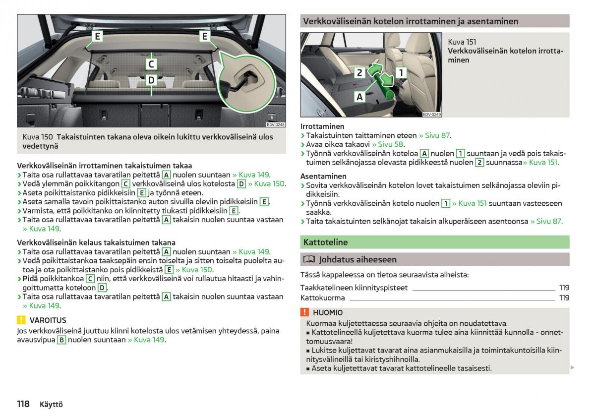 Skoda Superb III 3 omistajan kasikirja / page 120