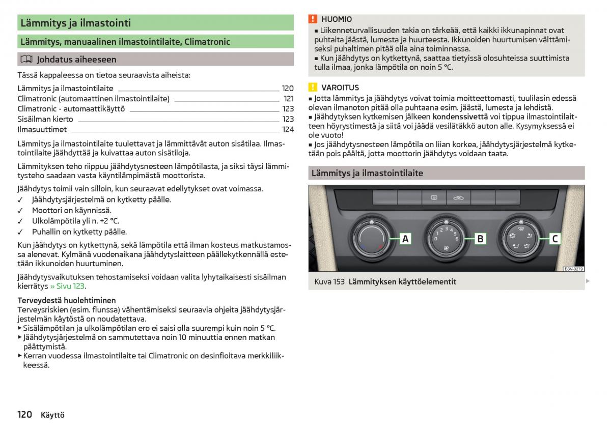 Skoda Superb III 3 omistajan kasikirja / page 122