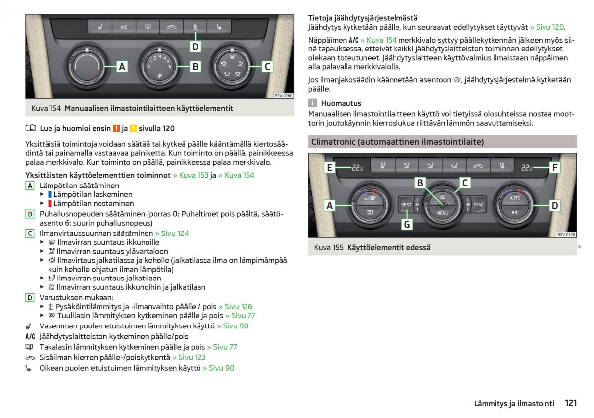 Skoda Superb III 3 omistajan kasikirja / page 123