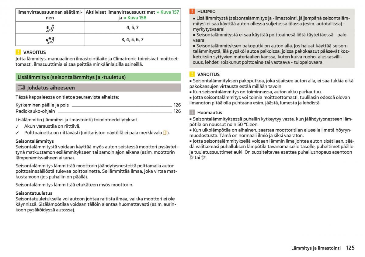 Skoda Superb III 3 omistajan kasikirja / page 127