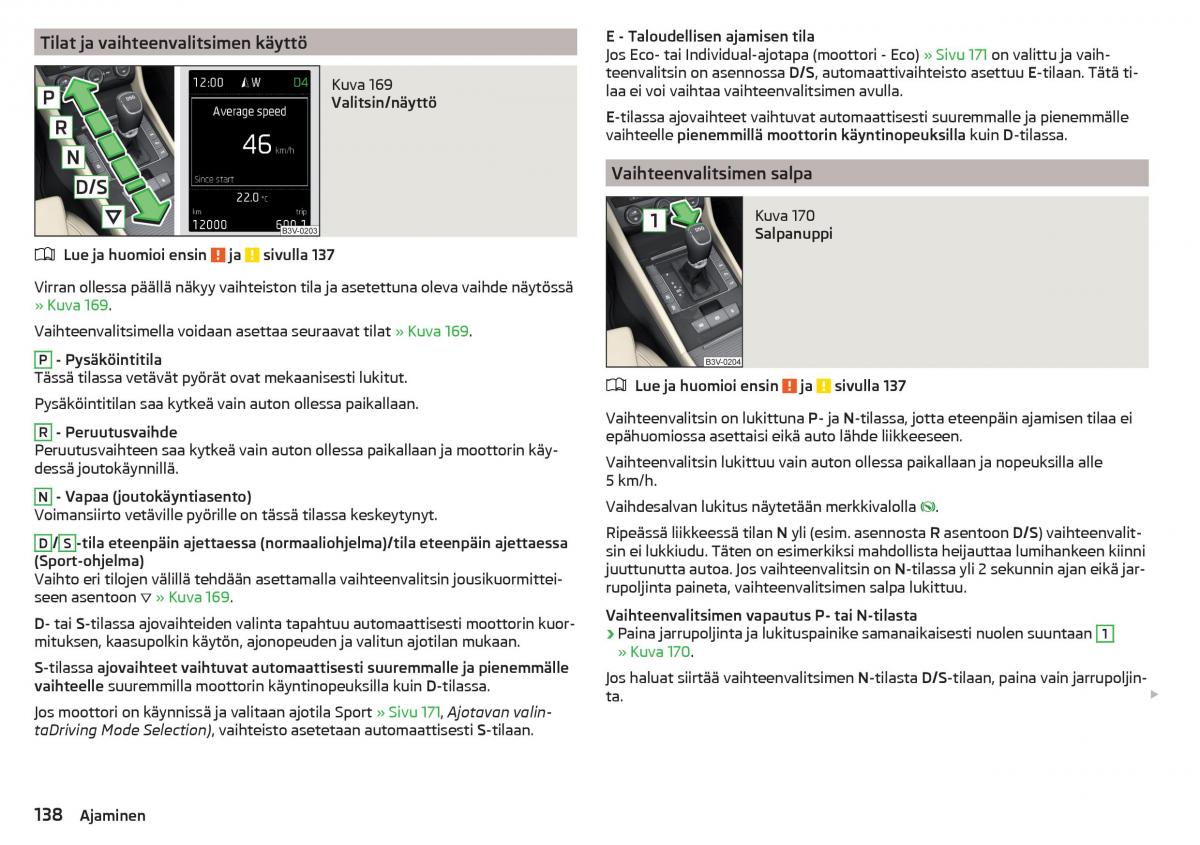 Skoda Superb III 3 omistajan kasikirja / page 140