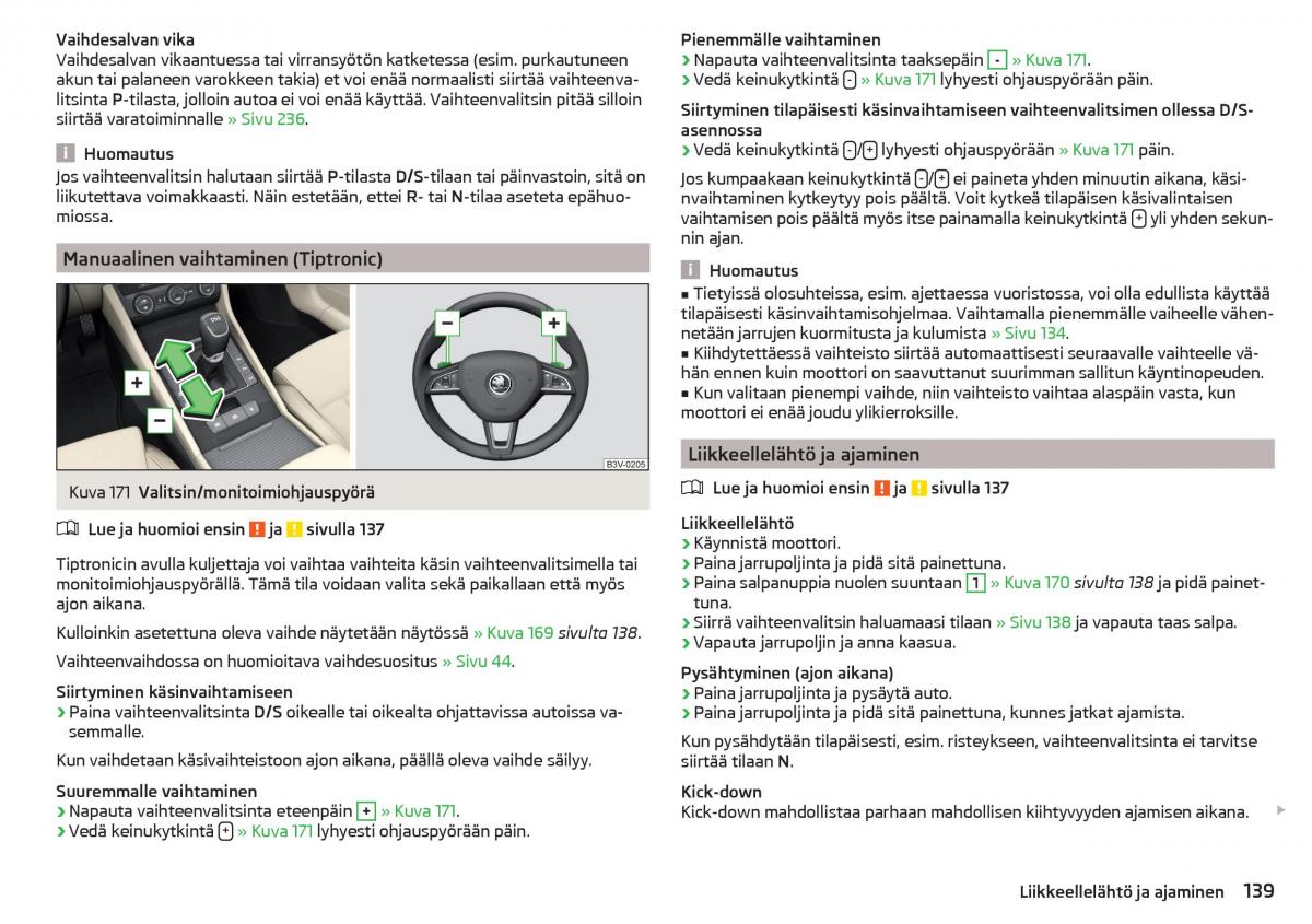 Skoda Superb III 3 omistajan kasikirja / page 141