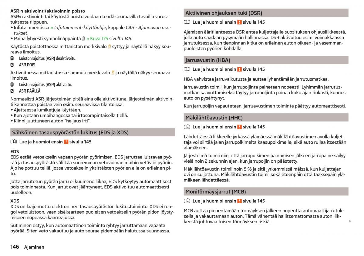 Skoda Superb III 3 omistajan kasikirja / page 148