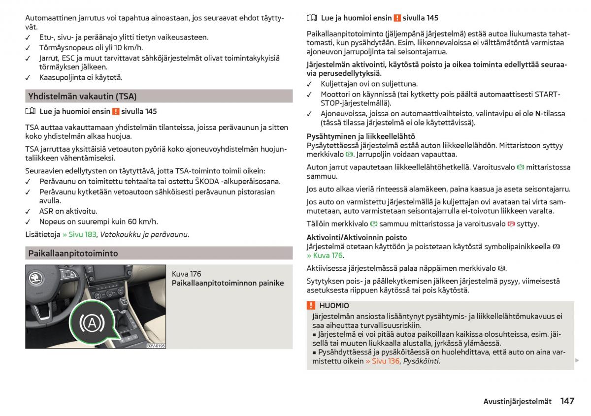 Skoda Superb III 3 omistajan kasikirja / page 149