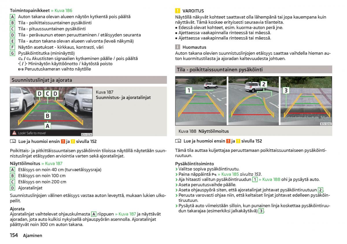 Skoda Superb III 3 omistajan kasikirja / page 156