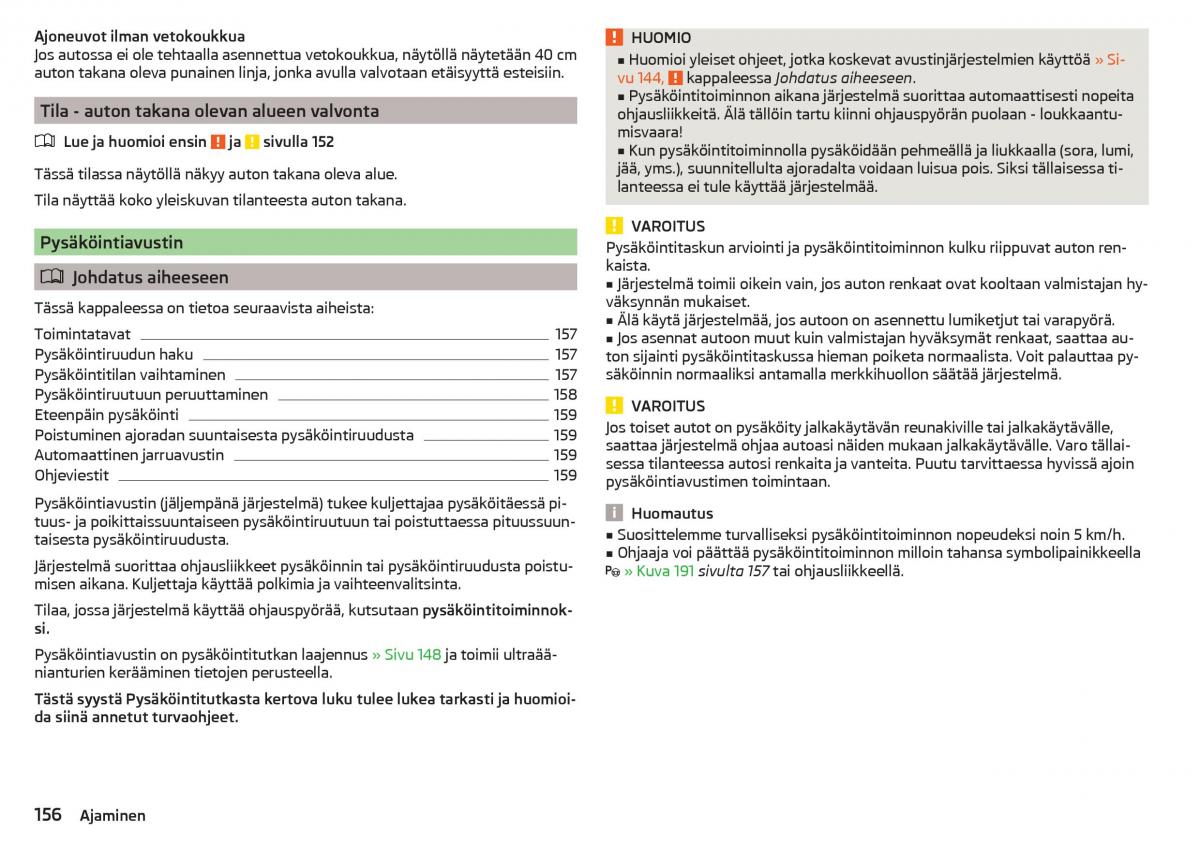 Skoda Superb III 3 omistajan kasikirja / page 158