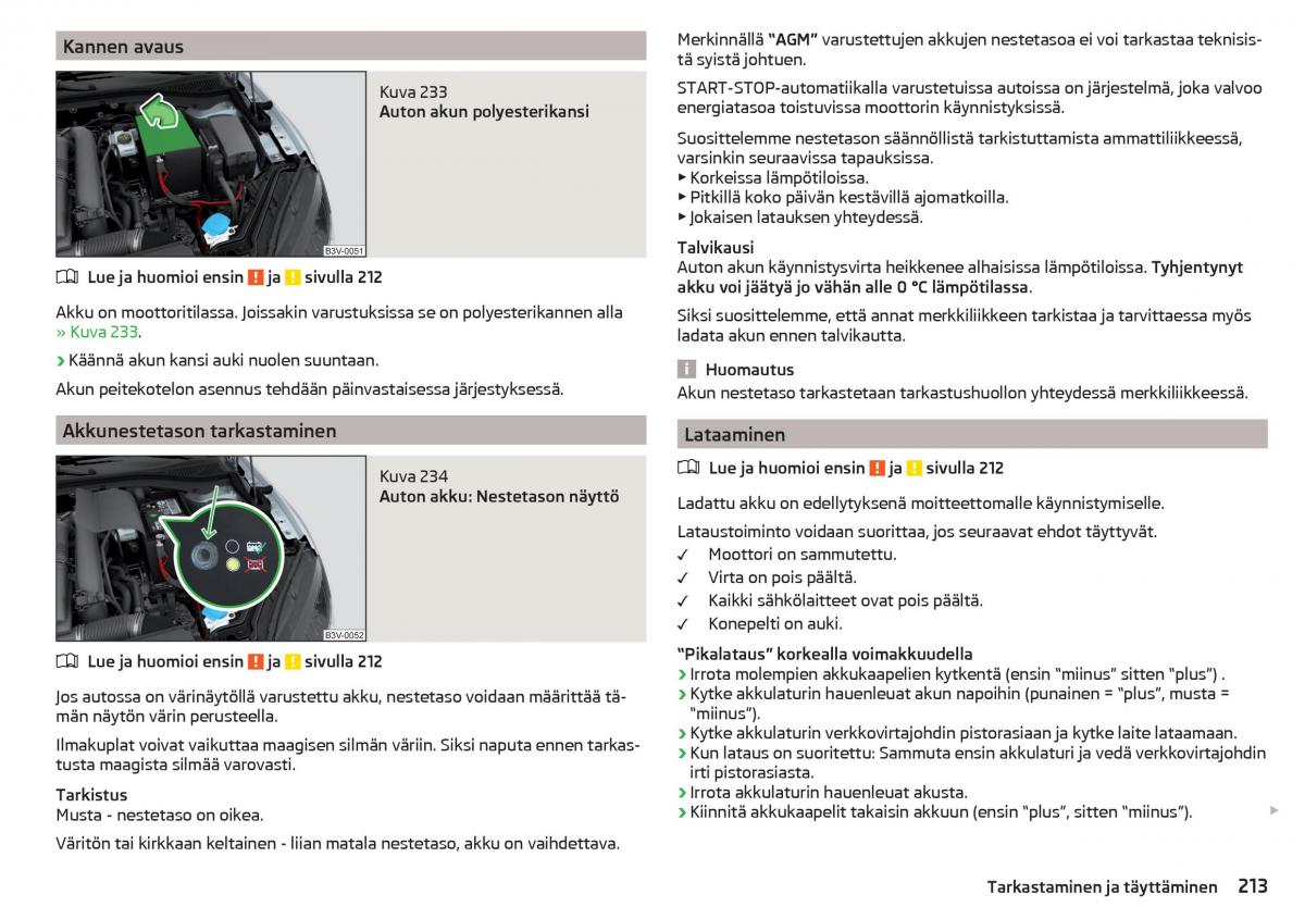 Skoda Superb III 3 omistajan kasikirja / page 215