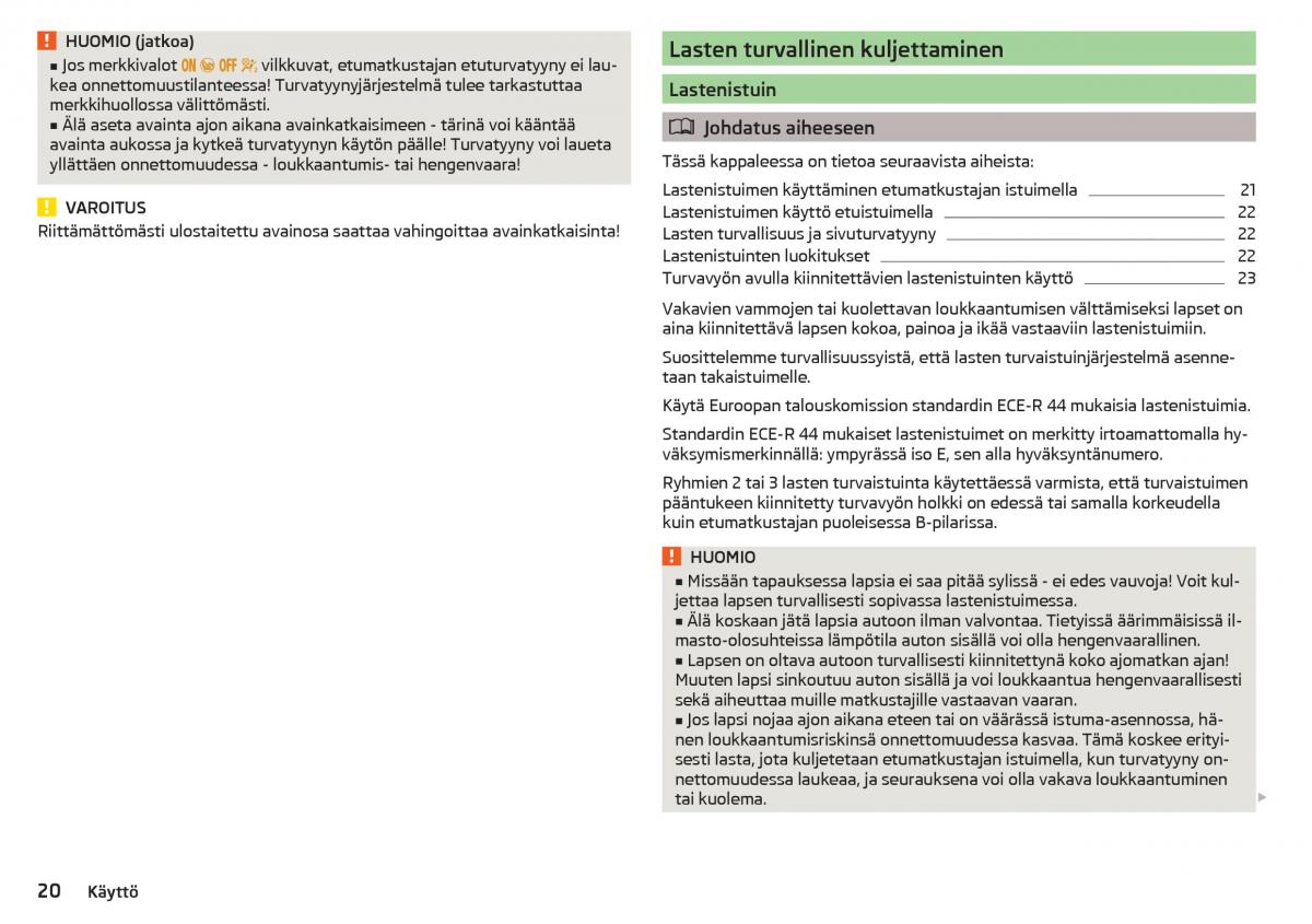 Skoda Superb III 3 omistajan kasikirja / page 22