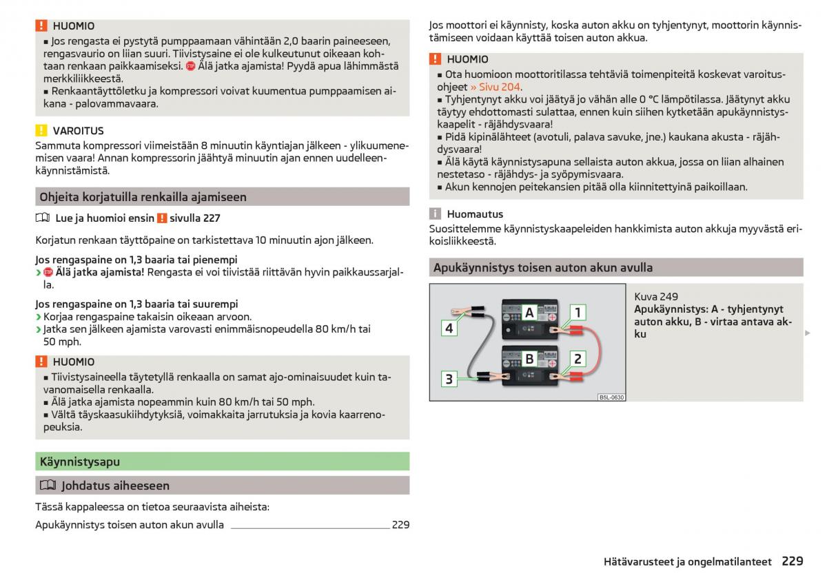 Skoda Superb III 3 omistajan kasikirja / page 231