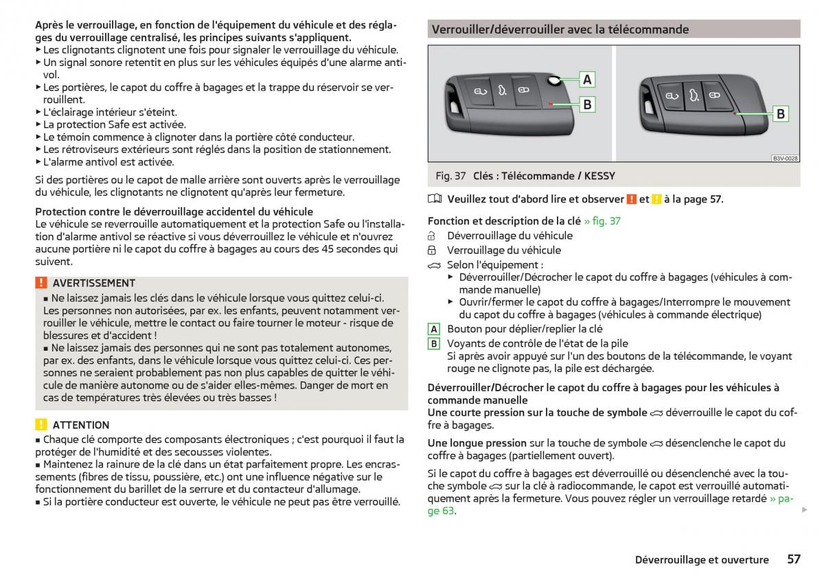 Skoda Superb III 3 manuel du proprietaire / page 59