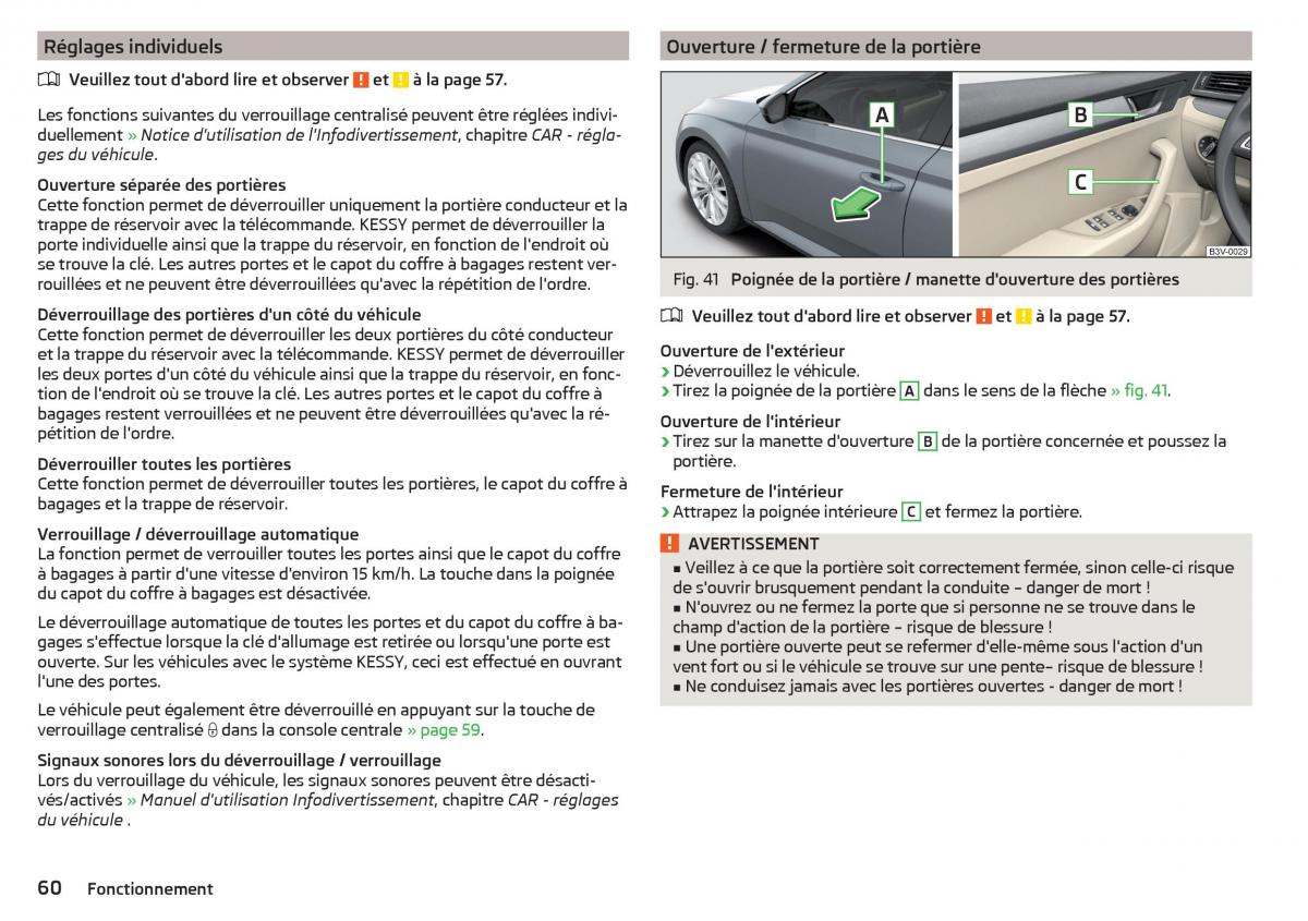 Skoda Superb III 3 manuel du proprietaire / page 62