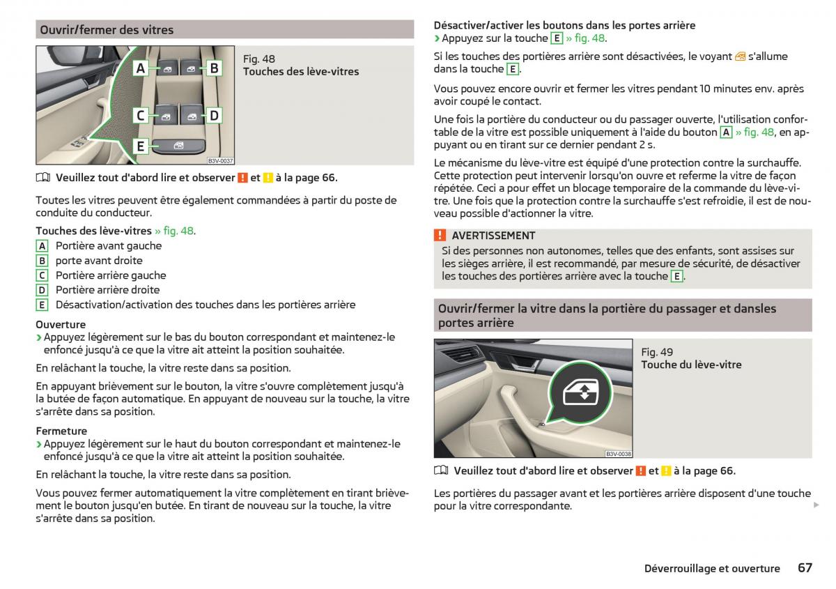 Skoda Superb III 3 manuel du proprietaire / page 69