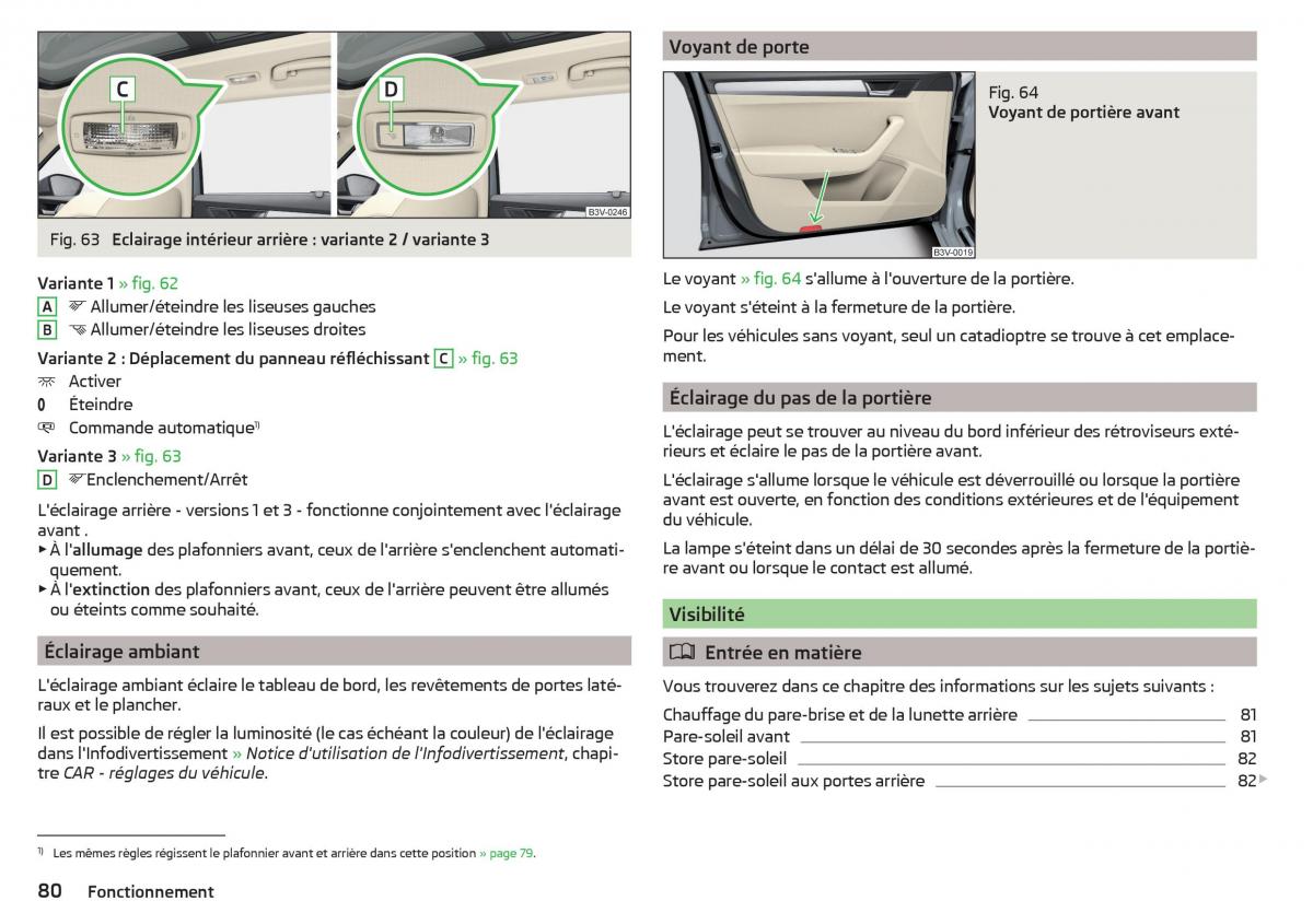 Skoda Superb III 3 manuel du proprietaire / page 82