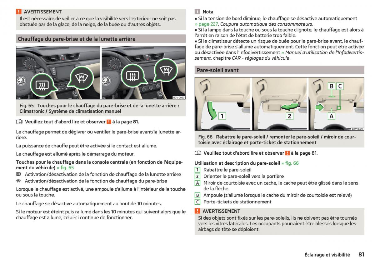 Skoda Superb III 3 manuel du proprietaire / page 83