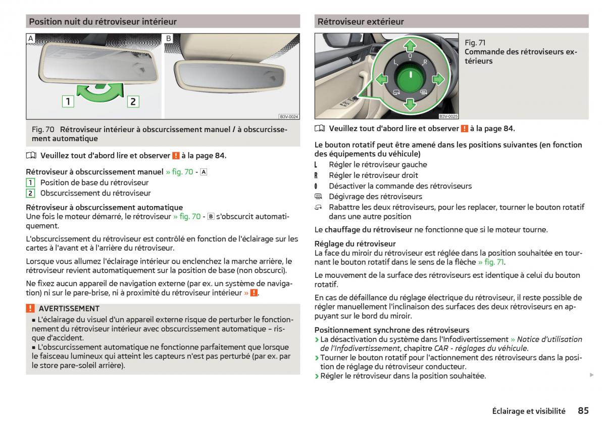 Skoda Superb III 3 manuel du proprietaire / page 87