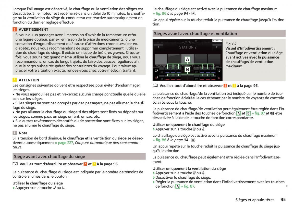 Skoda Superb III 3 manuel du proprietaire / page 97