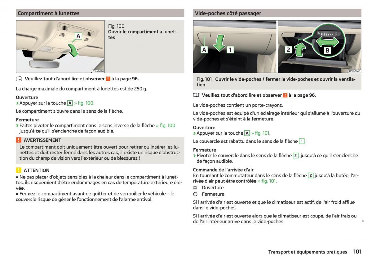 Skoda Superb III 3 manuel du proprietaire / page 103