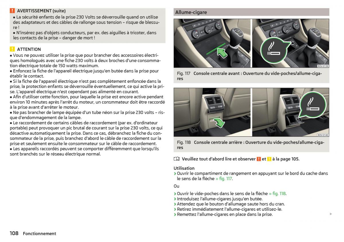 Skoda Superb III 3 manuel du proprietaire / page 110