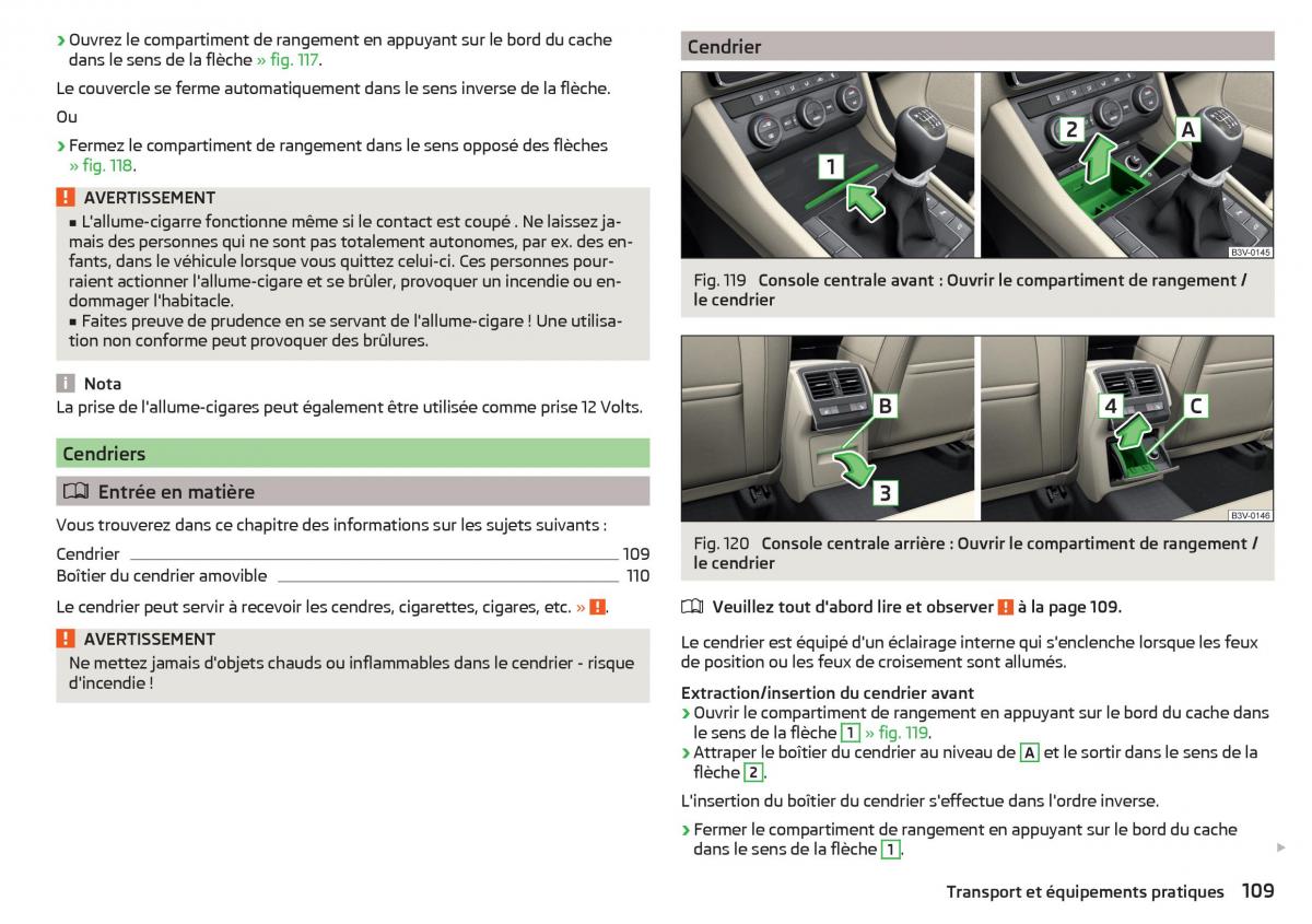 Skoda Superb III 3 manuel du proprietaire / page 111