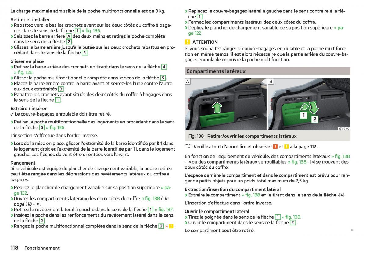 Skoda Superb III 3 manuel du proprietaire / page 120