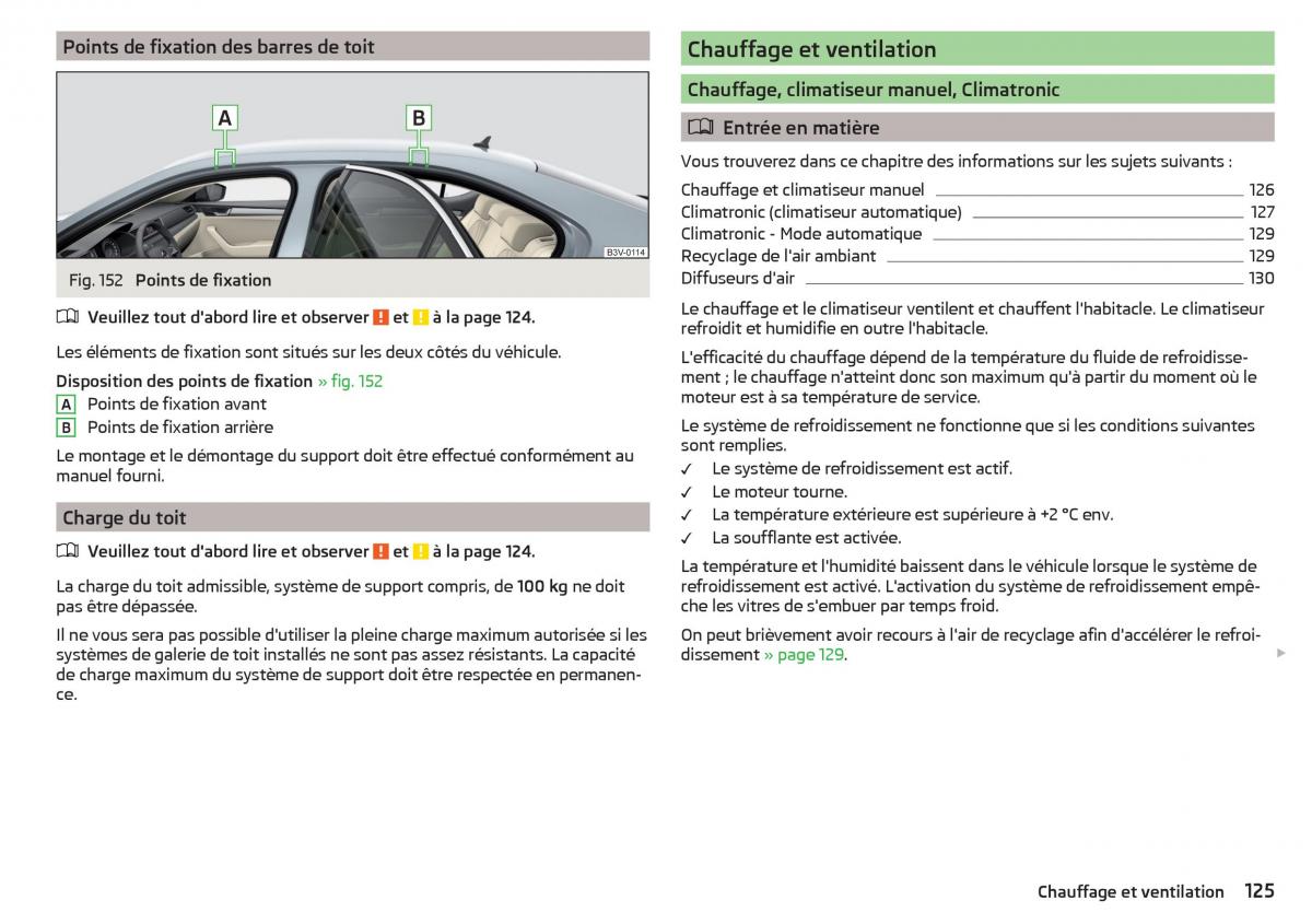 Skoda Superb III 3 manuel du proprietaire / page 127