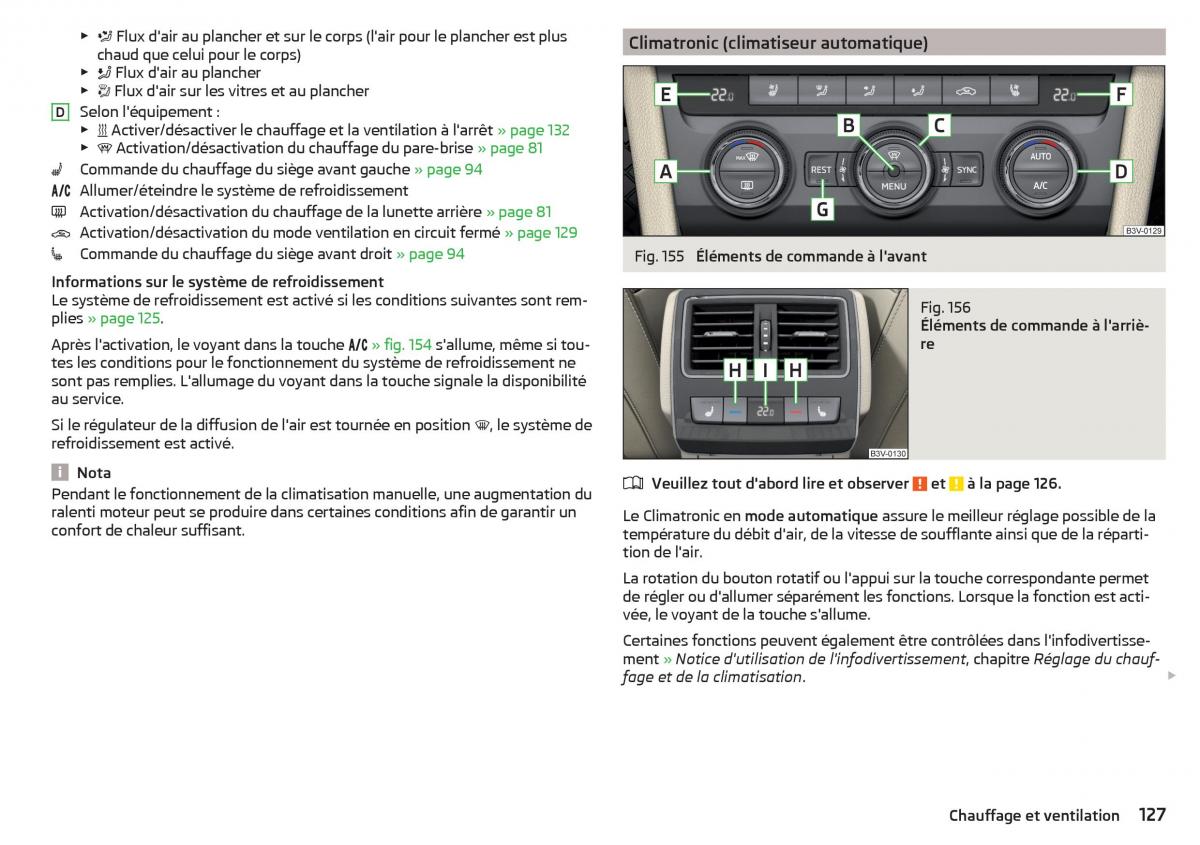 Skoda Superb III 3 manuel du proprietaire / page 129