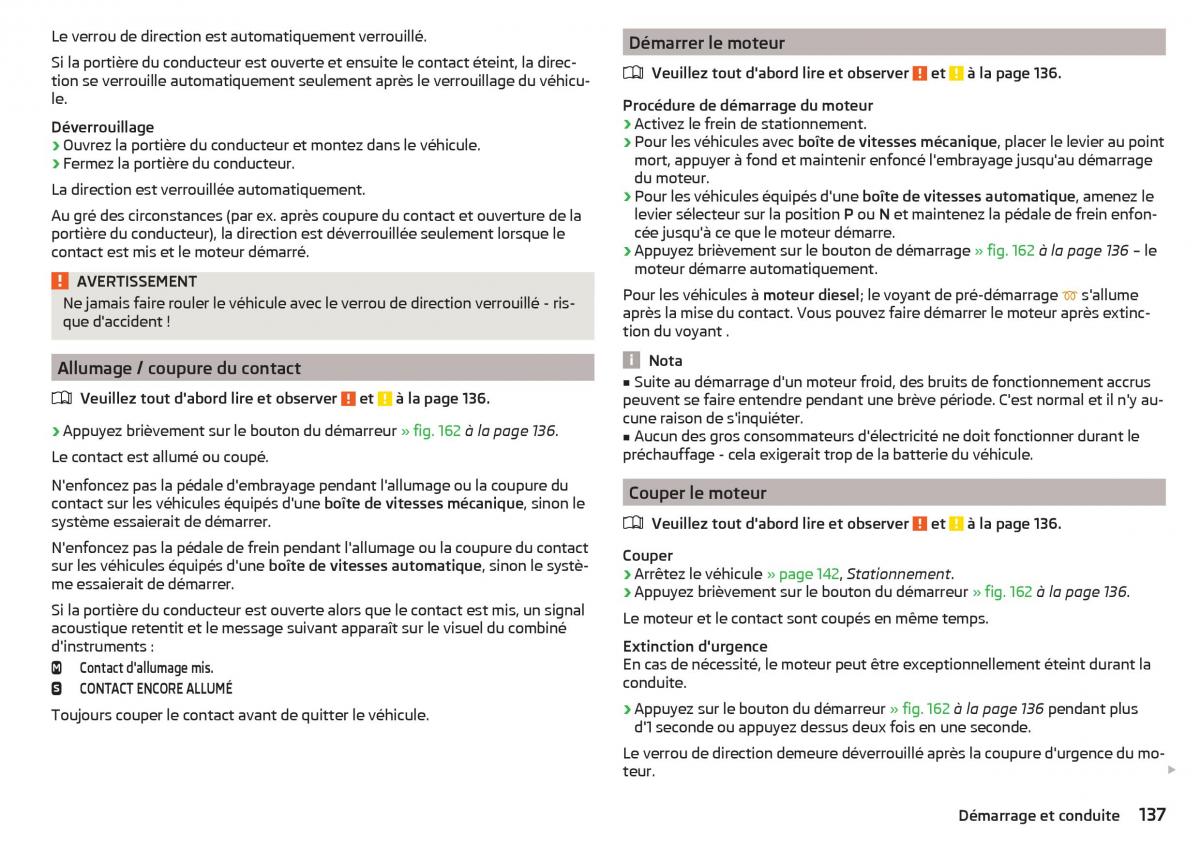 Skoda Superb III 3 manuel du proprietaire / page 139