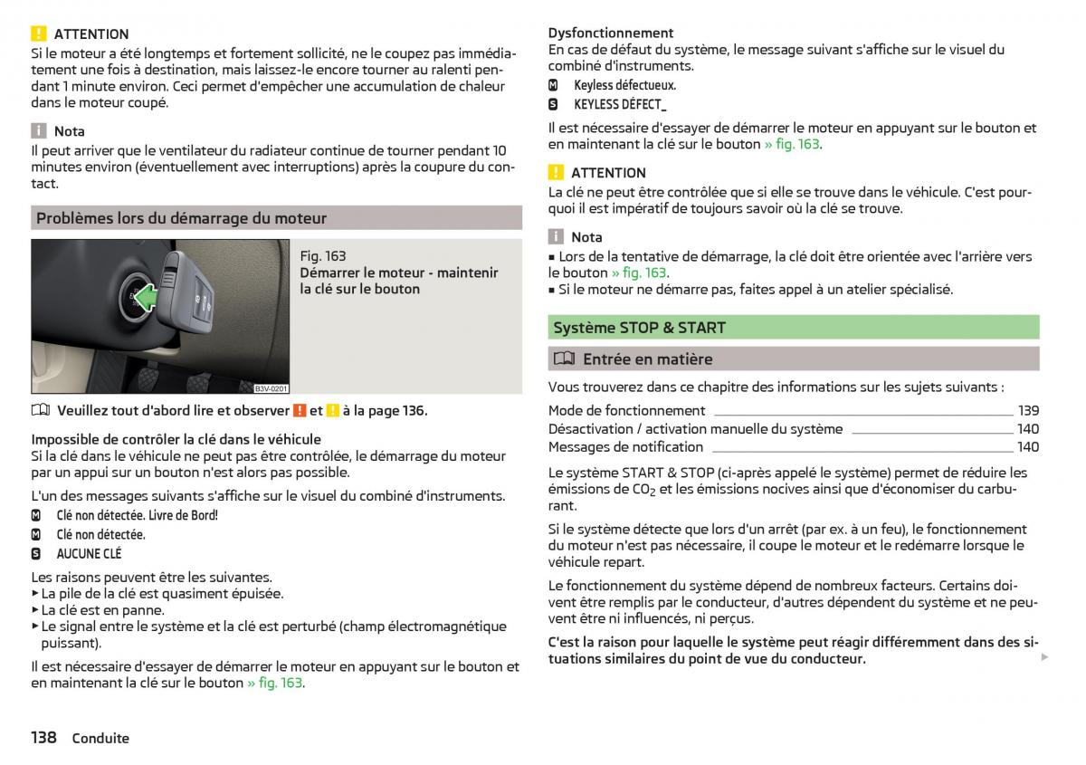 Skoda Superb III 3 manuel du proprietaire / page 140