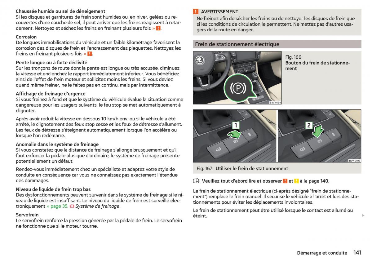 Skoda Superb III 3 manuel du proprietaire / page 143