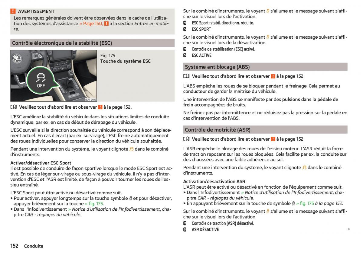 Skoda Superb III 3 manuel du proprietaire / page 154