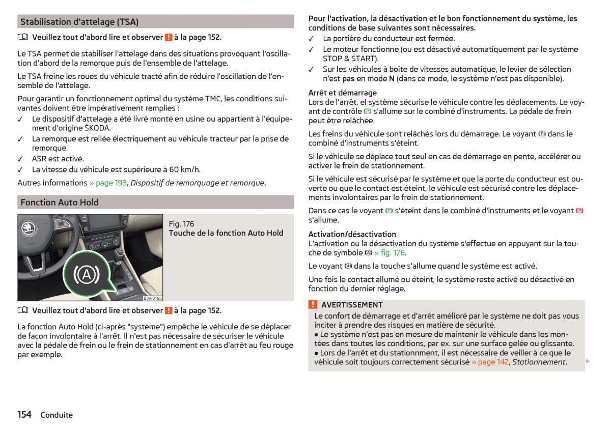 Skoda Superb III 3 manuel du proprietaire / page 156