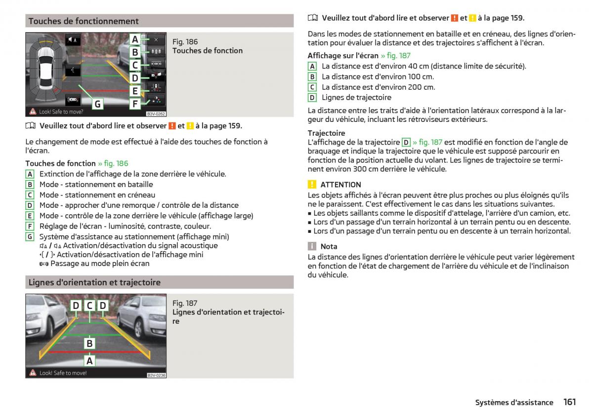 Skoda Superb III 3 manuel du proprietaire / page 163