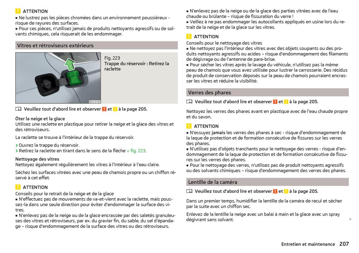 Skoda Superb III 3 manuel du proprietaire / page 209