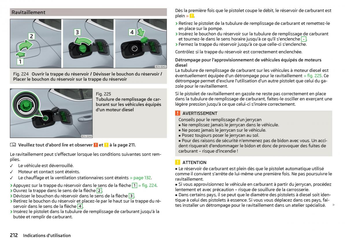 Skoda Superb III 3 manuel du proprietaire / page 214