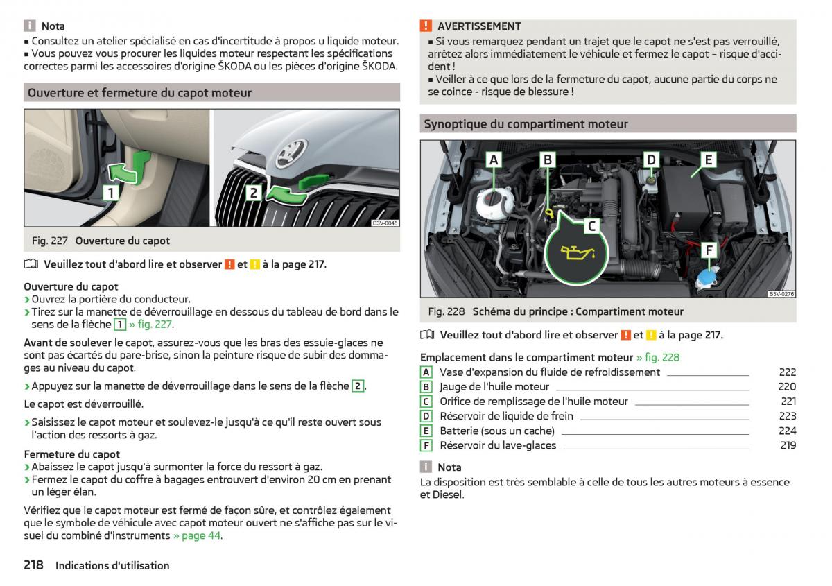 Skoda Superb III 3 manuel du proprietaire / page 220