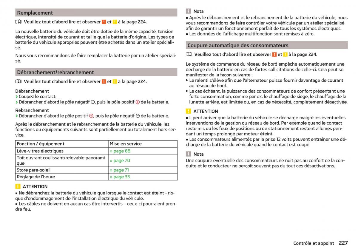 Skoda Superb III 3 manuel du proprietaire / page 229