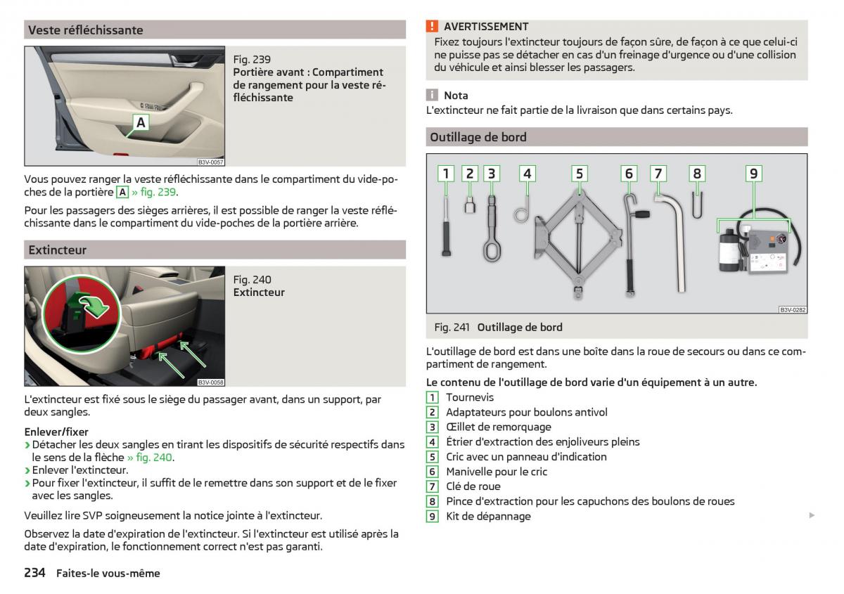 Skoda Superb III 3 manuel du proprietaire / page 236