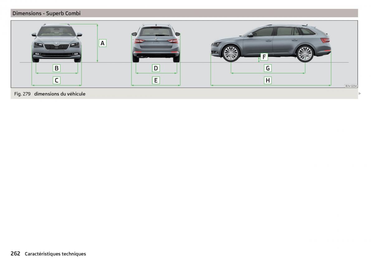 Skoda Superb III 3 manuel du proprietaire / page 264