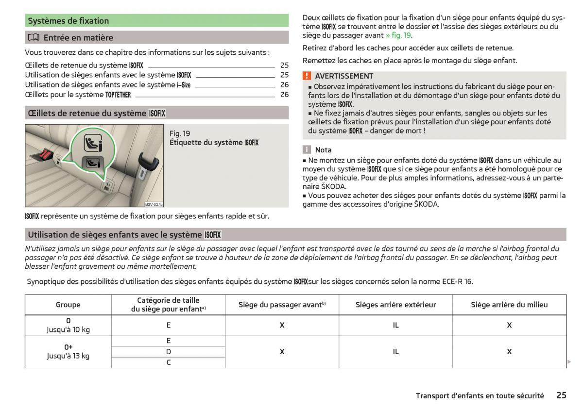 Skoda Superb III 3 manuel du proprietaire / page 27