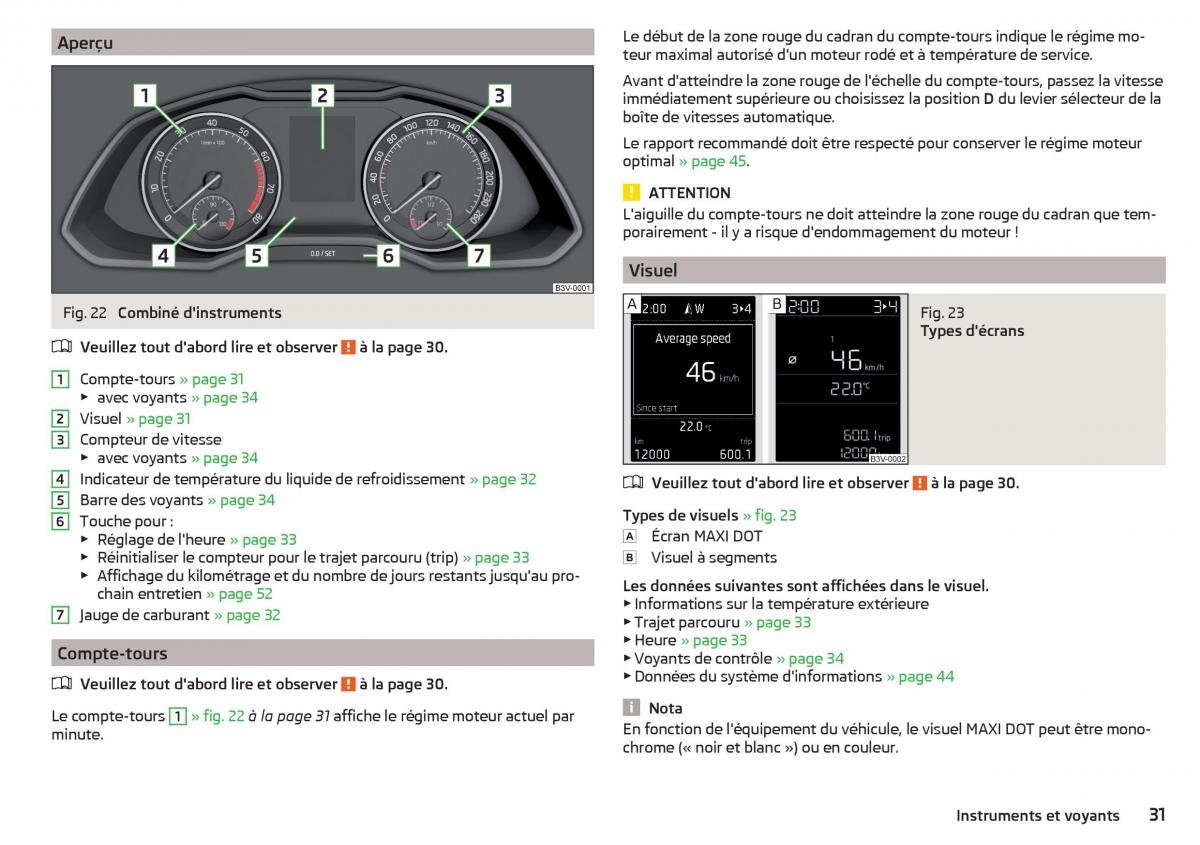 Skoda Superb III 3 manuel du proprietaire / page 33