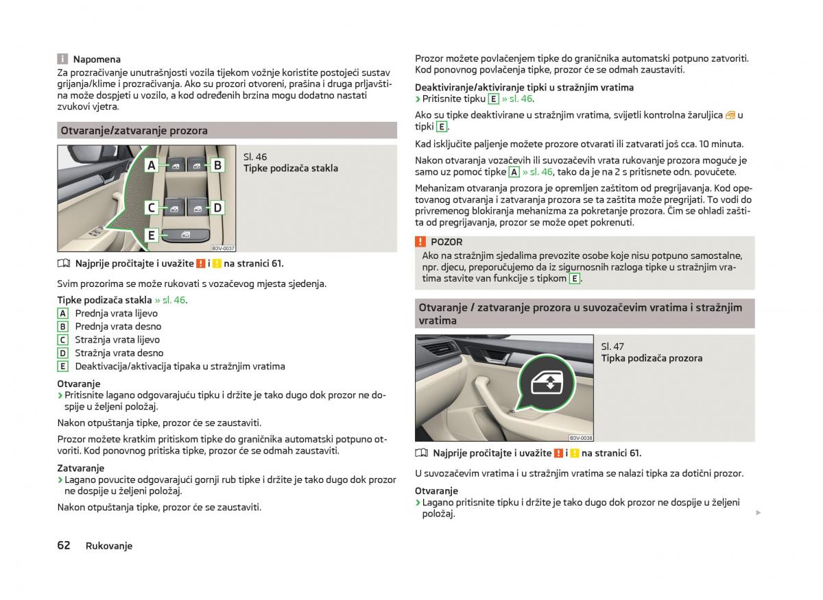 Skoda Superb III 3 vlasnicko uputstvo / page 65