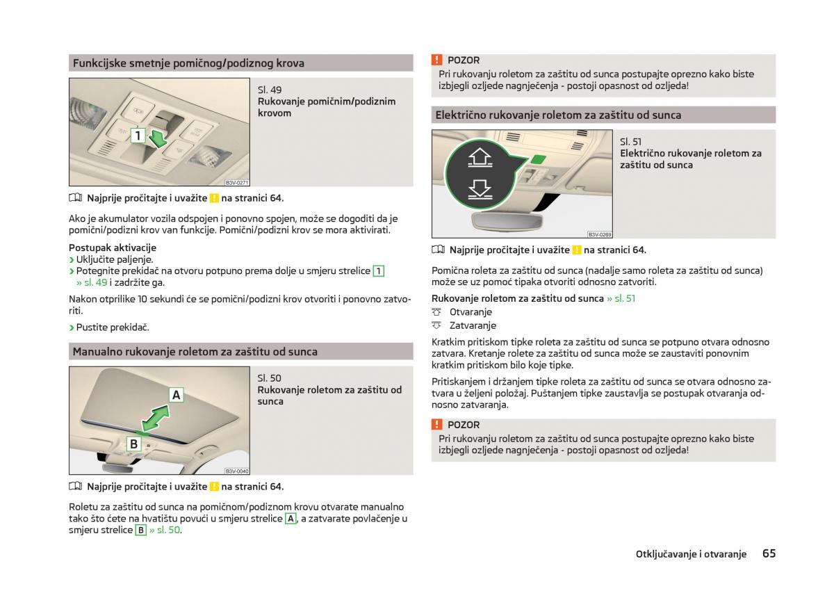 Skoda Superb III 3 vlasnicko uputstvo / page 68